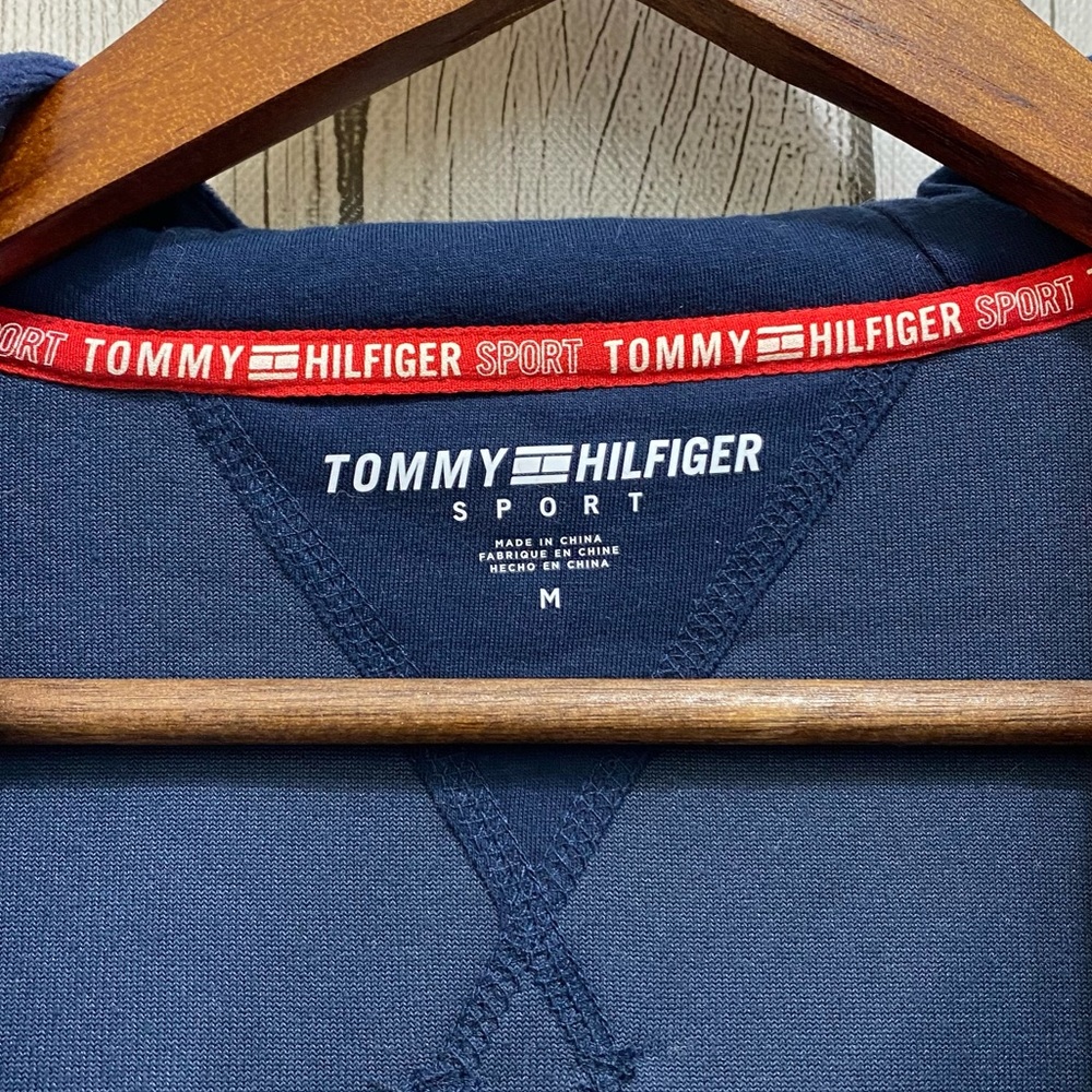 Tommy Hilfiger Sport Sweatshirt Hooded Zip Up Women’s Size Medium - Picture 8 of 11